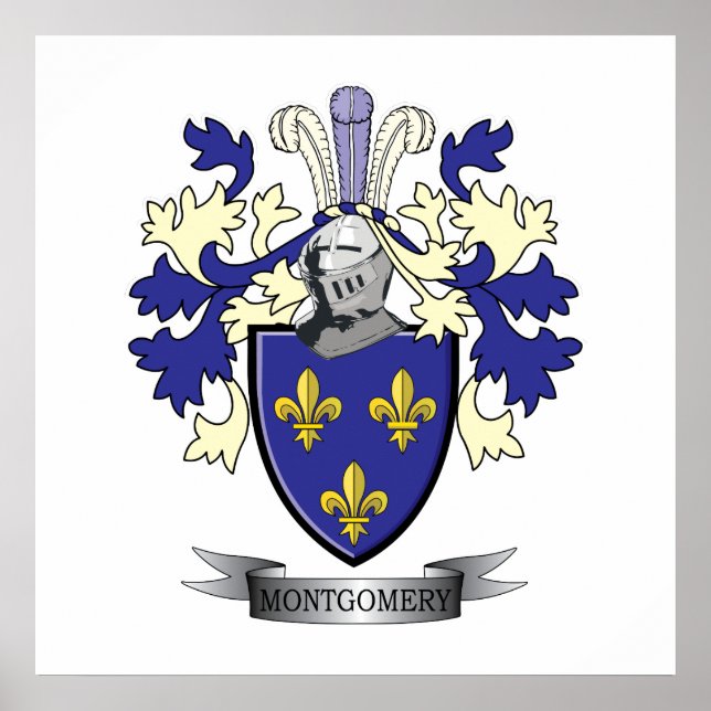 Poster Armoiries de Montgomery Family Crest (Devant)