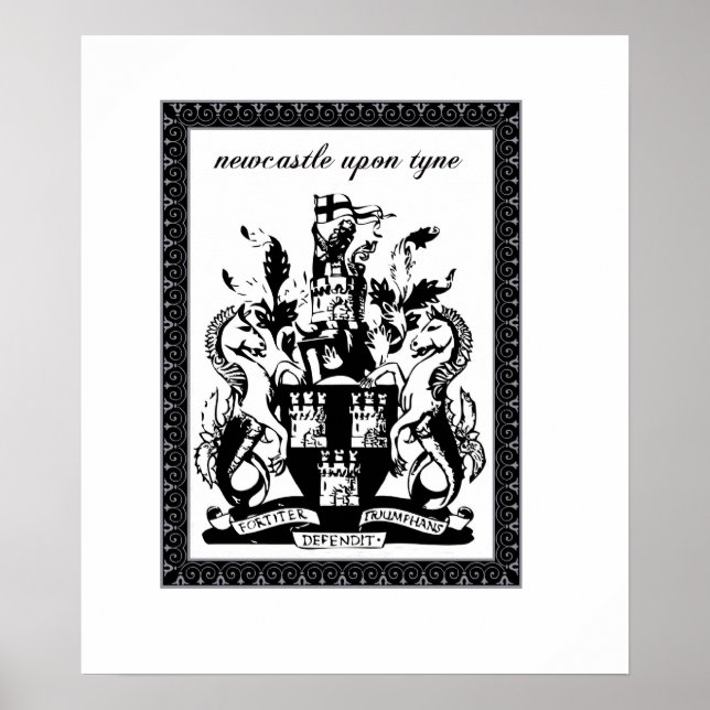 Poster armoiries de newcastle (Devant)