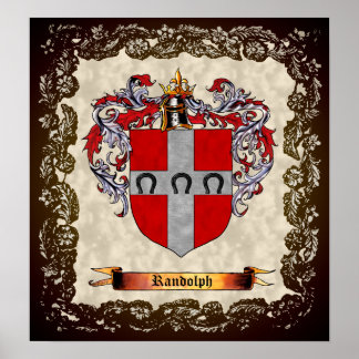 Poster Armoiries de Randolph