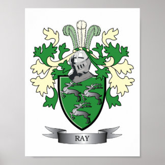 Poster Armoiries de Ray Family Crest