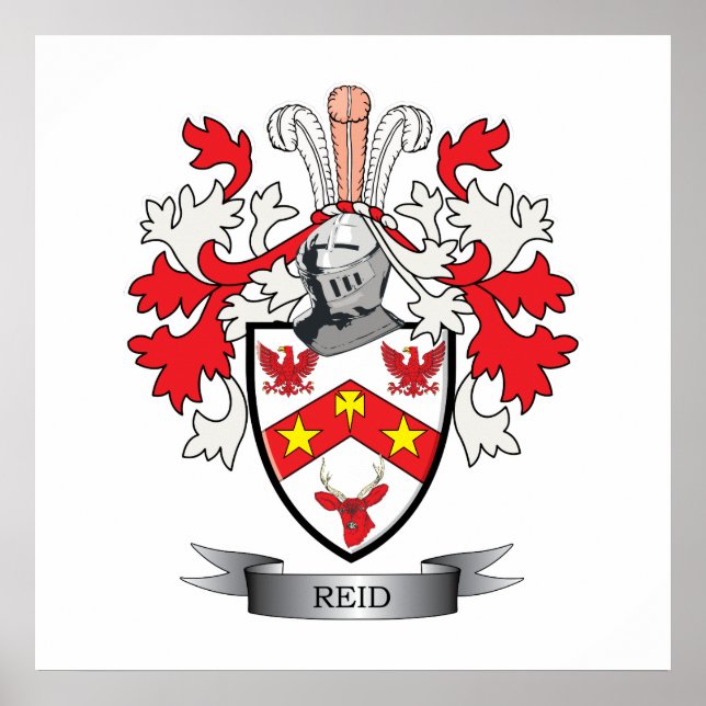 Poster Armoiries de Reid Family Crest (Devant)