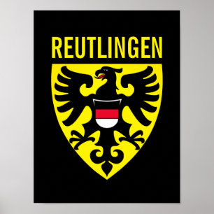 Poster Armoiries de Reutlingen - Allemagne