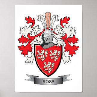 Poster Armoiries de Ross Family Crest