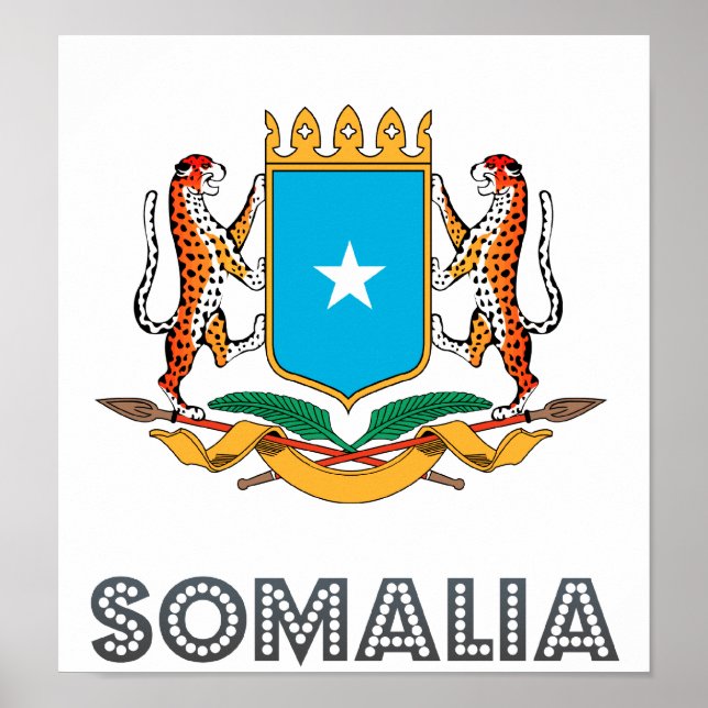 Poster Armoiries de Somalie (Devant)