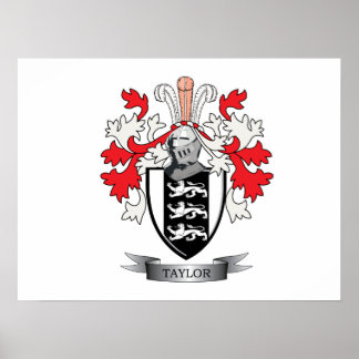 Poster Armoiries de Taylor Family Crest