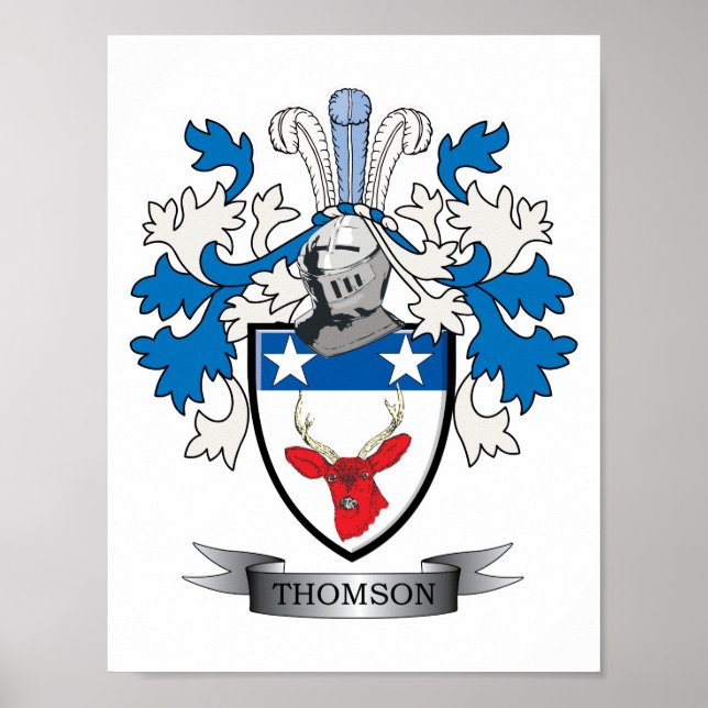 Poster Armoiries de Thomson Family Crest (Devant)