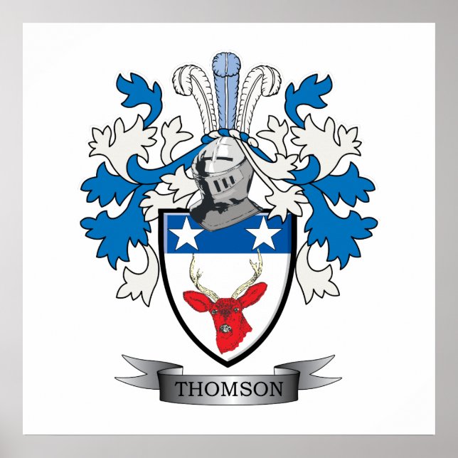 Poster Armoiries de Thomson Family Crest (Devant)