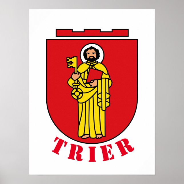 Poster Armoiries de Trier, Allemagne (Devant)