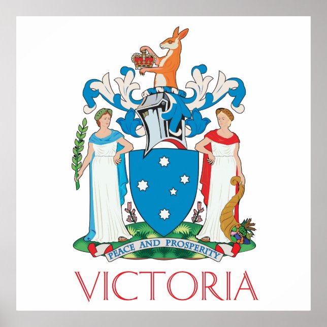 Poster Armoiries de Victoria (Devant)