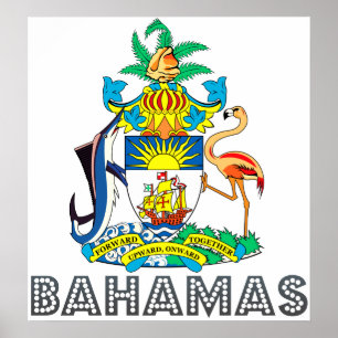 Poster Armoiries des Bahamas