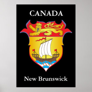 Poster Armoiries du Nouveau Brunswick