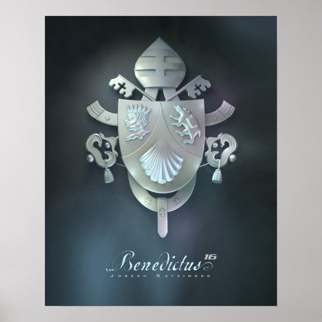 Poster Armoiries du Pape Benedicts (Devant)