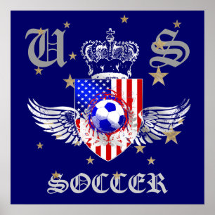 Poster Armoiries US de football 2012 2014 Sports USA