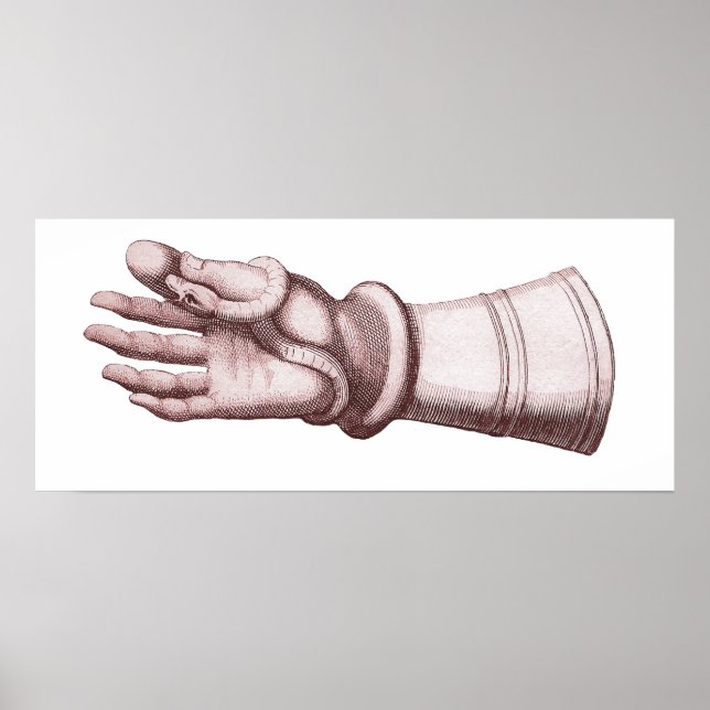 Poster Armor Gauntlet tenant un serpent Ancienne image un (Devant)