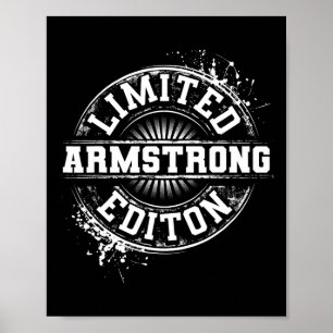 Poster Armstrong Funny Nom de famille Arbre de famille An