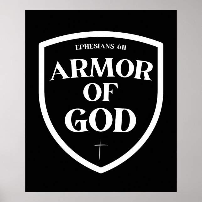 Poster Armure de Dieu - Éphésiens 6:11 (Devant)