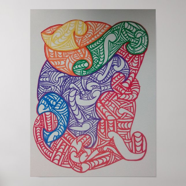 Poster Aroha Mai, design by RRW  (Devant)