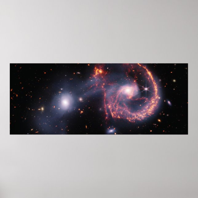 Poster Arp 107 (NIRCam et MIRI Image) (Devant)