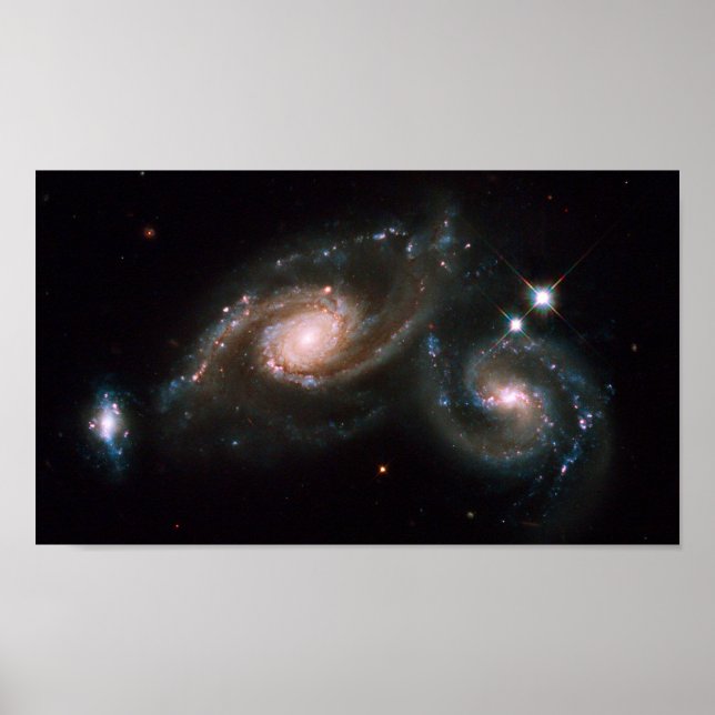 Poster Arp 274 Galaxies Espace NASA (Devant)