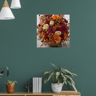 Poster Arrangement floral d'automne