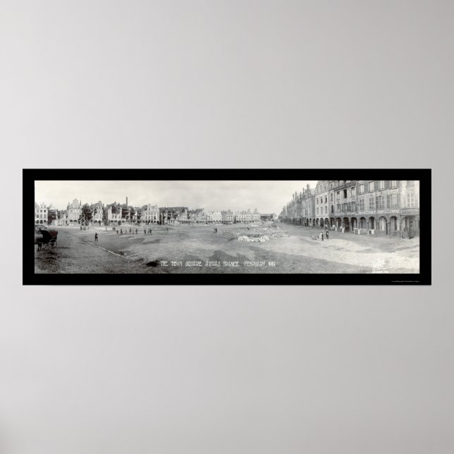 Poster Arras France Photo Carré 1919 (Devant)
