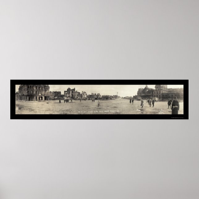 Poster Arras, France Photo du chemin de fer 1919 (Devant)