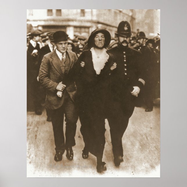 Poster Arrestation d'une Suffragette (Devant)