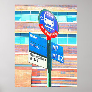 Poster Arrêt d'autobus de Harlem