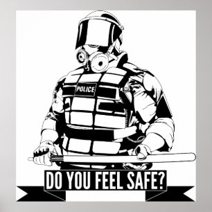 Poster Arrêter la brutalité policière Art pour les mouvem