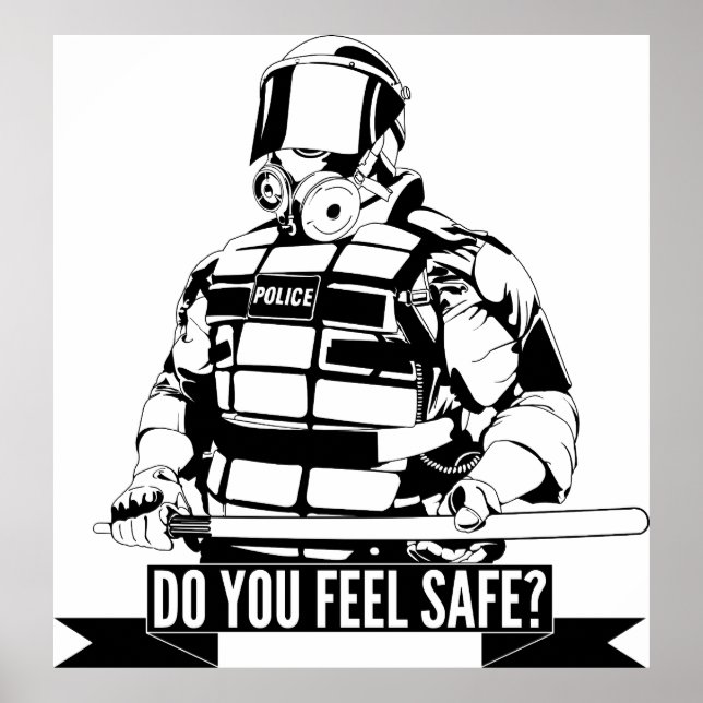 Poster Arrêter la brutalité policière Art pour les mouvem (Devant)