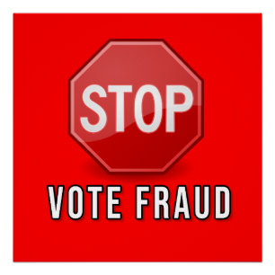 Poster Arrêter la fraude électorale