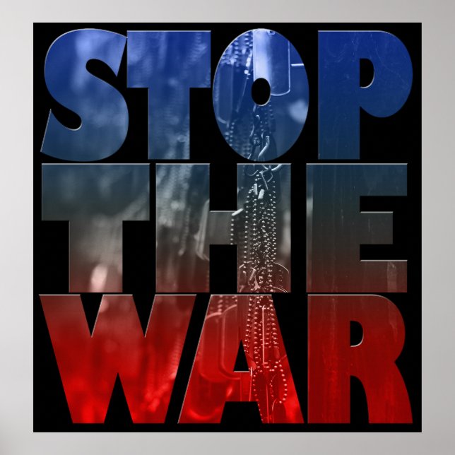 Poster Arrêter la guerre (Devant)