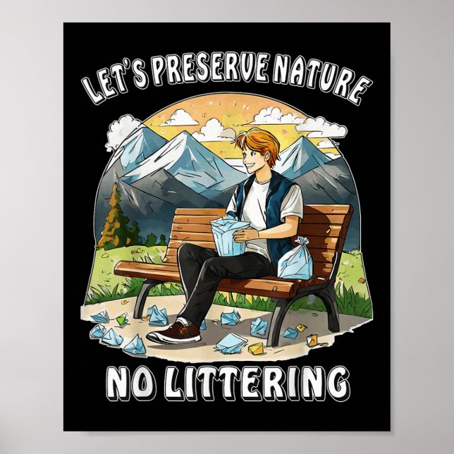Poster Arrêter le filtrage de protection de la nature De  (Devant)