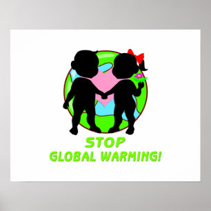 Poster Arrêter le Réchauffement climatique