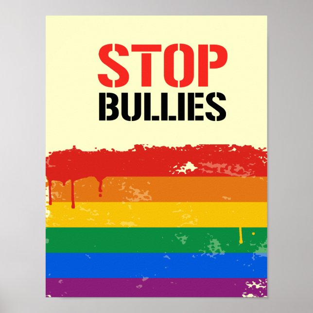 POSTER ARRÊTER LES BULLES (Devant)