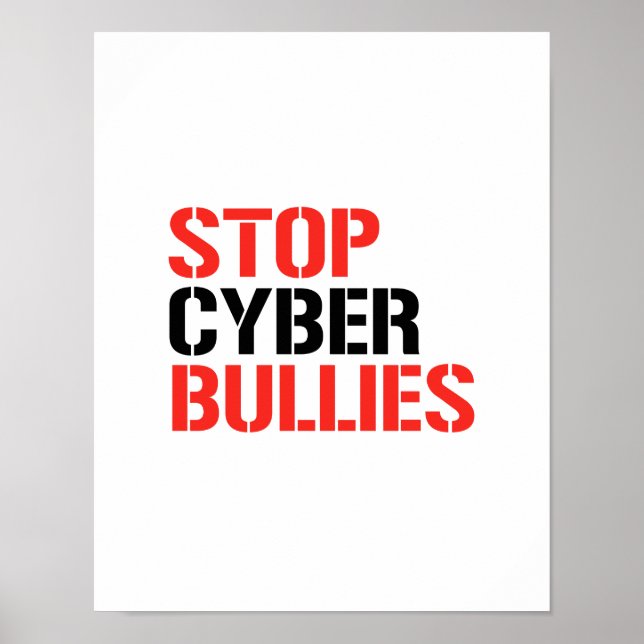 POSTER ARRÊTER LES BULLES CYBER (Devant)