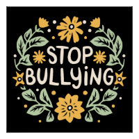 Arrêter l'intimidation anti-intimidation rétro flo