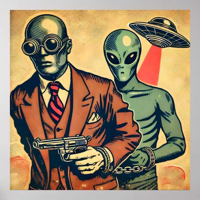 Poster 'Arrêter un alien' (Devant)