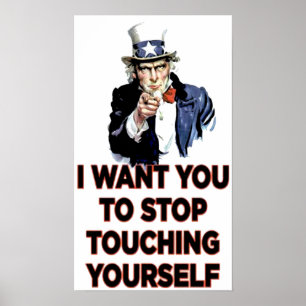 Poster Arrêtez de vous toucher