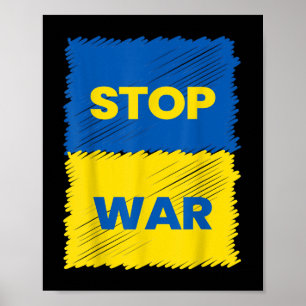 Poster Arrêtez La Guerre - Sauvez L'Ukraine - Arrêtez La 