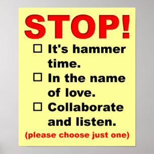 Poster Arrêtez Pour Quelque Raison Que Vous Choisissiez D