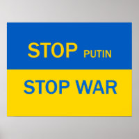 Arrêtez Poutine, arrêtez l'affiche de guerre !