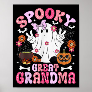 Poster Arrière-mère effrayante Halloween Arrière-grand-mè