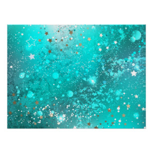 Poster Arrière - plan à huile Turquoise de la menthe