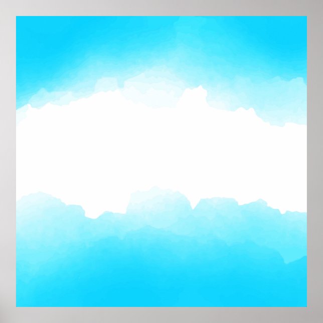 Poster Arrière - plan abstrait aquarelle (Devant)