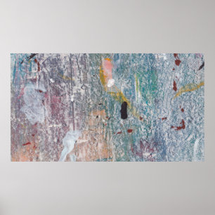Poster arrière - plan Abstrait de peinture. Oeuvre en m m