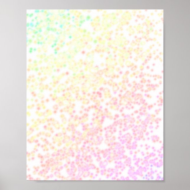 Poster arrière - plan arc-en-ciel pastel (Devant)