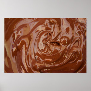 Poster Arrière - plan au chocolat