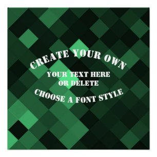 Poster Arrière - plan Big Pixel - Vert