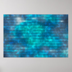 Poster arrière - plan créatif bleu Abstrait